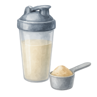 プロテインと一緒に